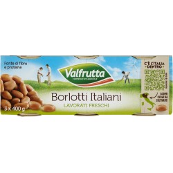 Valfrutta fagioli borlotti - gr.400 x3