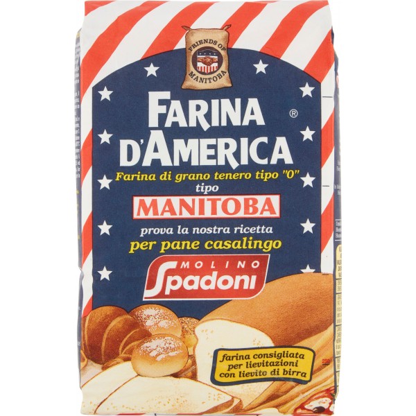 Farina 0 Manitoba Barilla per pizza, pane e dolci - 1 Kg