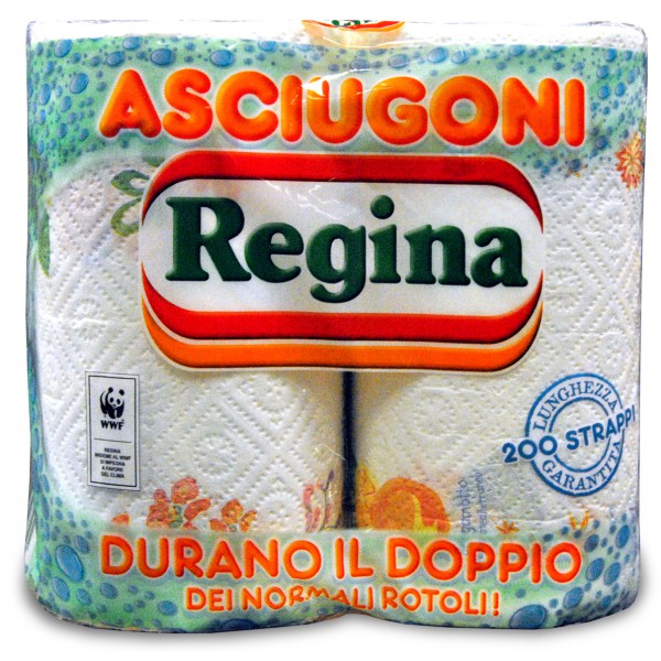 Asciugoni Regina Carta Cucina  Confezione da 2 Rotoli a 2 veli