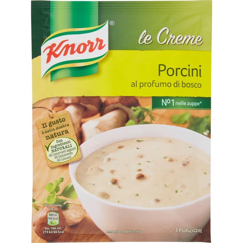 Knorr Crema Ai Funghi Porcini Preparato In Busta gr. 100 Cicalia