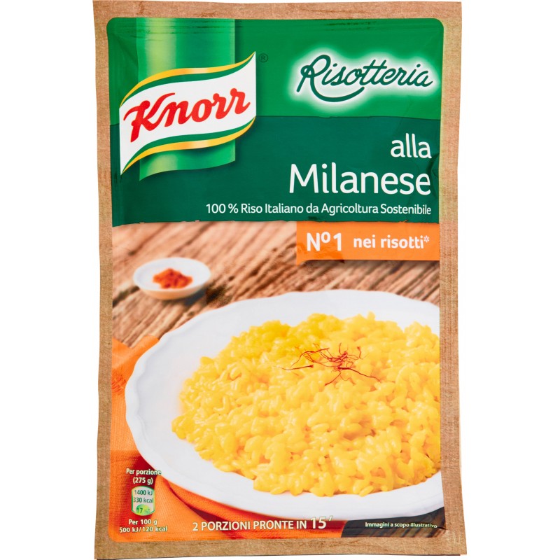 Knorr Risotteria Alla Milanese Piatto Pronto 175 Gr