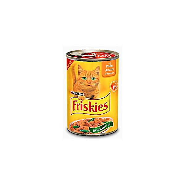 Friskies Purina bocconcini al pollo, anatra e verdura - gr.400