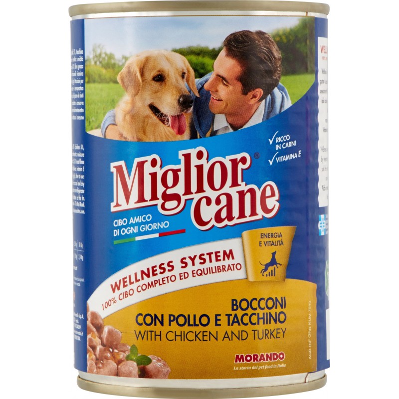 Cibo Umido Per Cani Adulti - Pollo In Salsa Con Vitamine D3 Ed E | Confezione Da 12 Lattine Da 415g - Foto 7