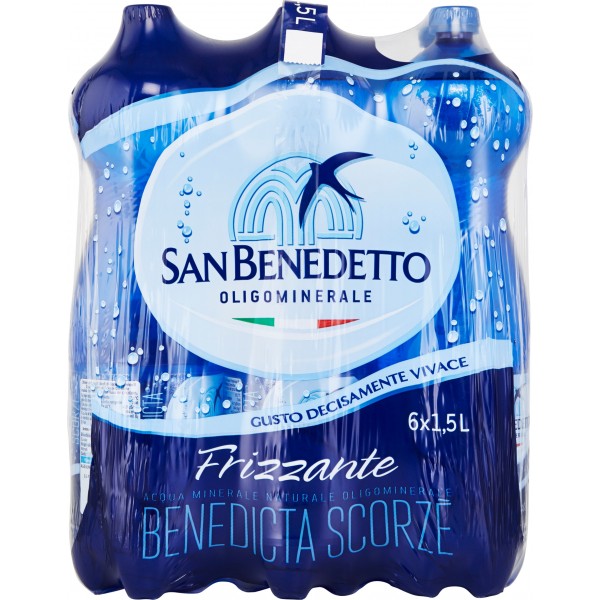 San Benedetto Acqua Frizzante Benedicta Scorzè Bottiglia lt. 1,5 x6