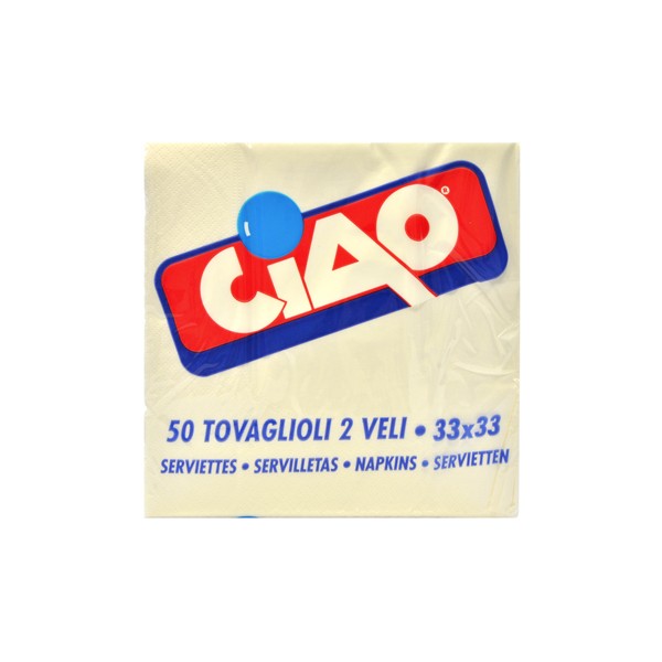 Ciao tovaglioli 2v x50 33x33 Ciao tovaglioli 2v x50 33x33