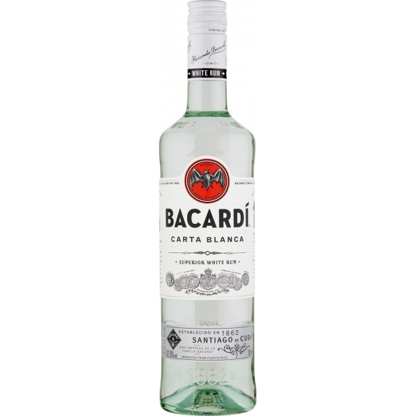 motivet Hysterisk tømmerflåde Bacardi Carta Blanca Rum Bianco Liquore Bottiglia 70 Cl | Cicalia.com