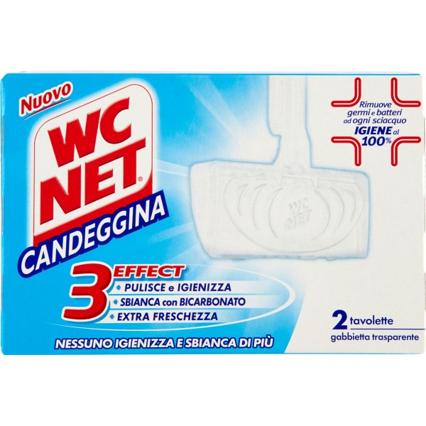 Wc net tavolette di candeggina 2pezzi