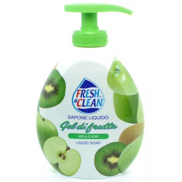 Fresh&clean Gel Di Frutta Mela E Kiwi Sapone Liquido 200 Ml | Cicalia