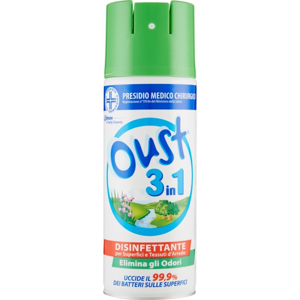 Glade Oust 3 In 1 Deodorante Elimina Odori Open Air Spray ml. 400