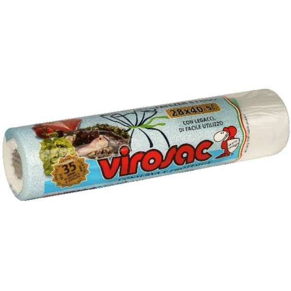 Virosac sacchetti per frigorifero in rotolo maxi x300 28x40cm