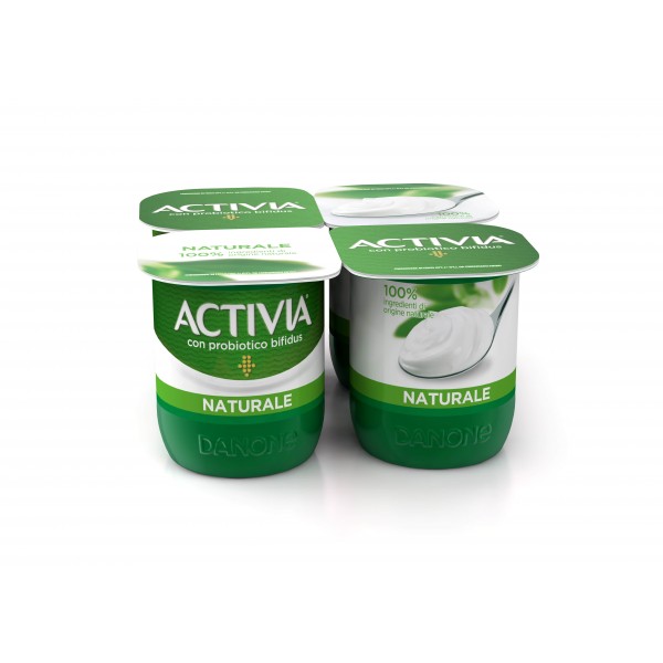 Danone Activia Yogurt Naturale 4 Vasetti gr. 125