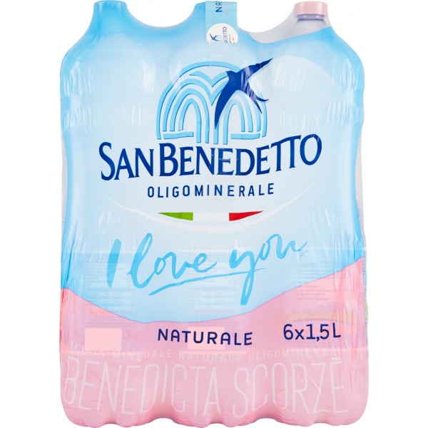 Acqua naturale San Benedetto lt 1,5x6