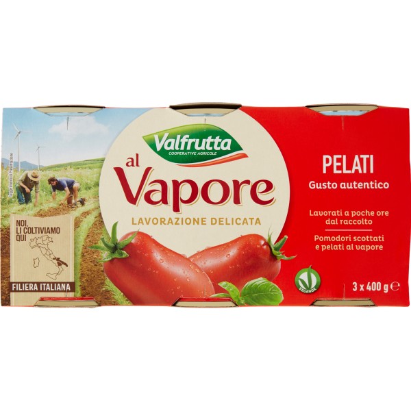 Pomodori pelati in scatola 400gx12 - Valgri