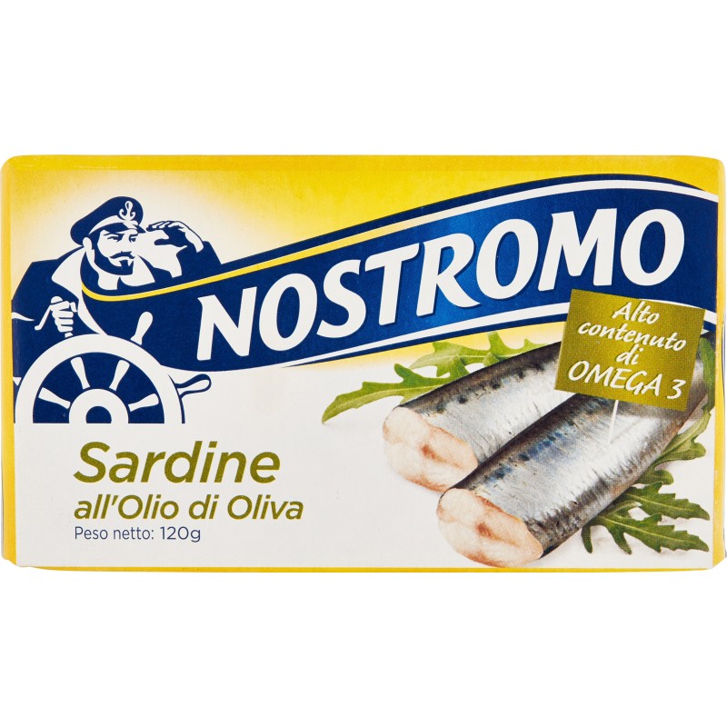 nostromo sardine all'olio d'oliva gr.120