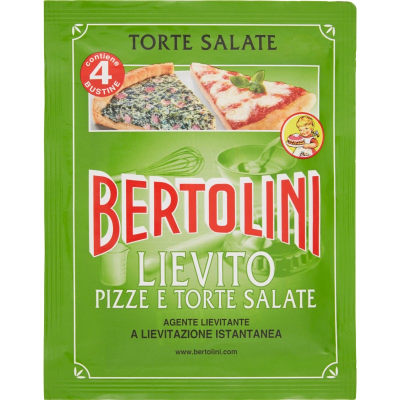 Lievito Pizze e Torte Salate Bertolini 4 x 16 gr. Ordina su Cicalia!