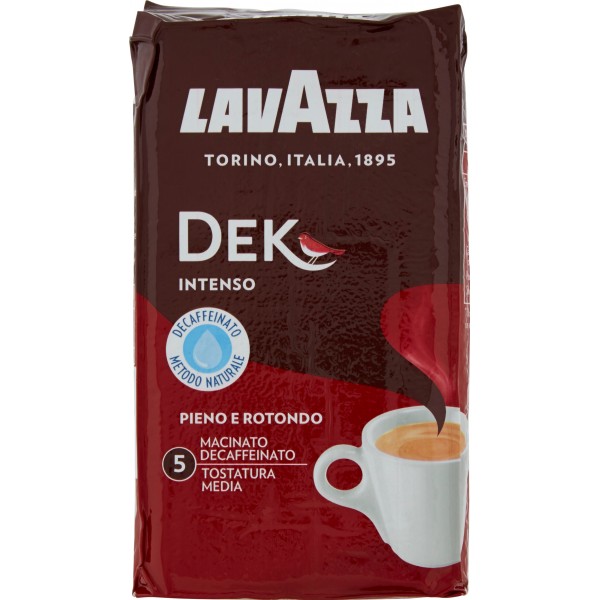 Lavazza Dek Intenso Caffè Macinato Decaffeinato 250 Gr