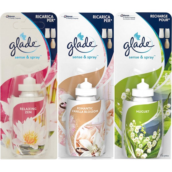 Glade Sense & Spray Doppia Ricarica, Deodorante Per Ambienti Con
