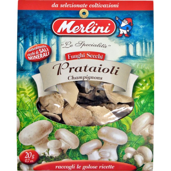 Funghi secchi prataioli Merlini gr.20