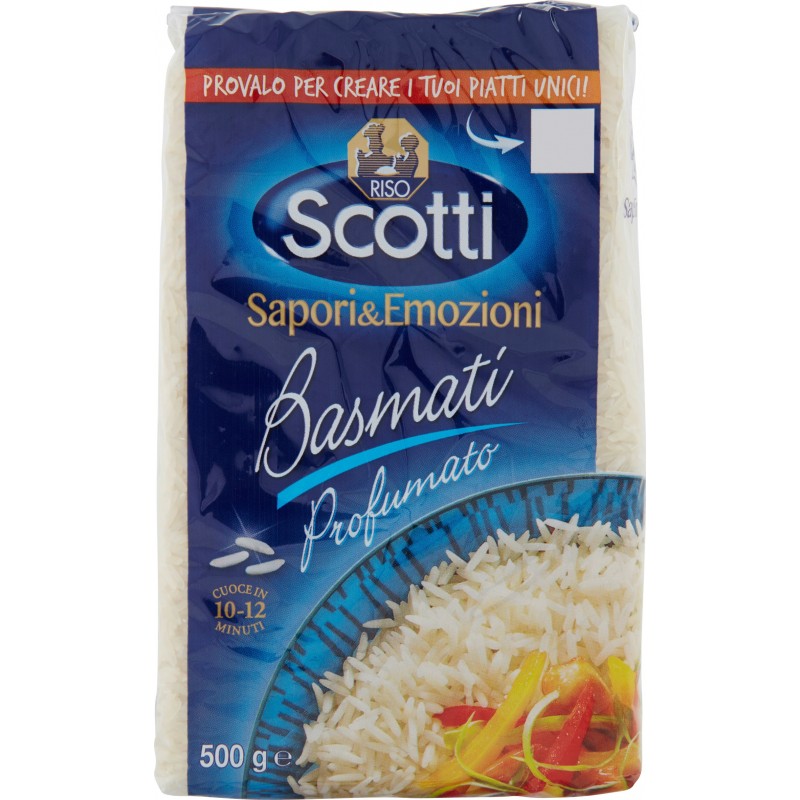 Scotti riso basmati - gr.500 GU5746 Scotti riso basmati - gr.500 GU5746