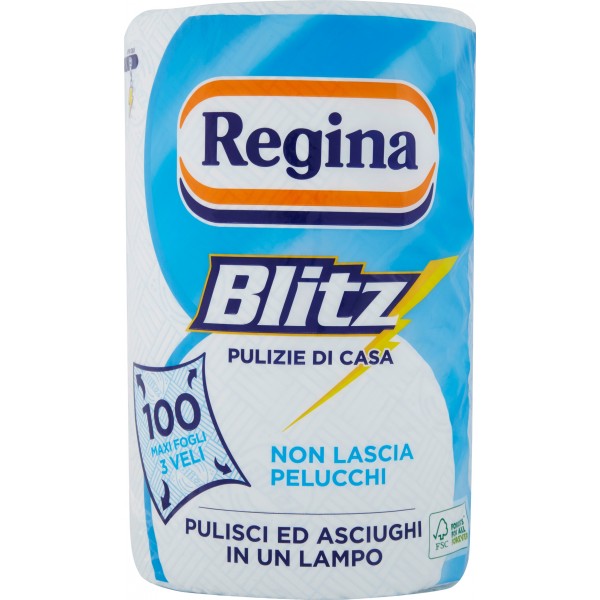 Regina Blitz Rotolo Di Carta Da Cucina 3 Veli Conf. 1 Pezzo