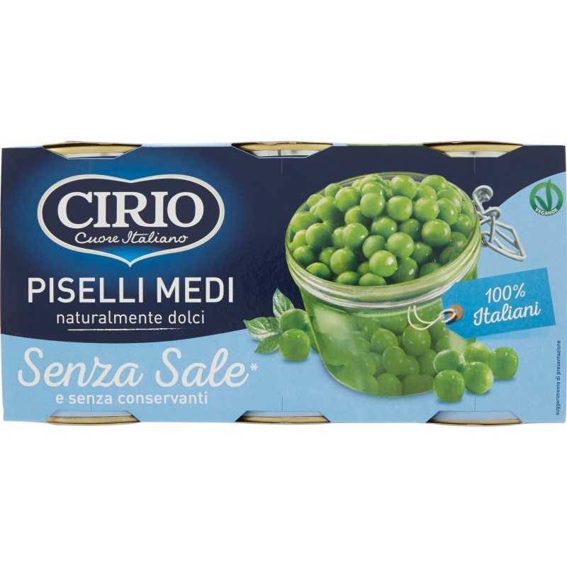 Cirio piselli medi - gr.410x3