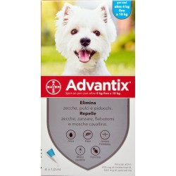 Bayer advantix spot-on cani 4-10 kg x4 ml.