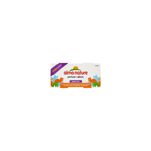 Almo daily gatto con tonno e pollo - gr.170x2