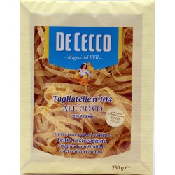 De Cecco Tagliatelle n° 104 all'Uovo 250 gr.