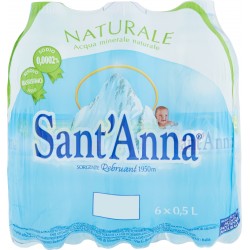 Sant'Anna acqua naturale - ml.500 cluster x6