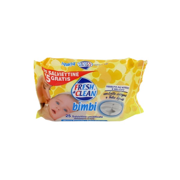 Fresh&clean salviettine bimbi 20+5