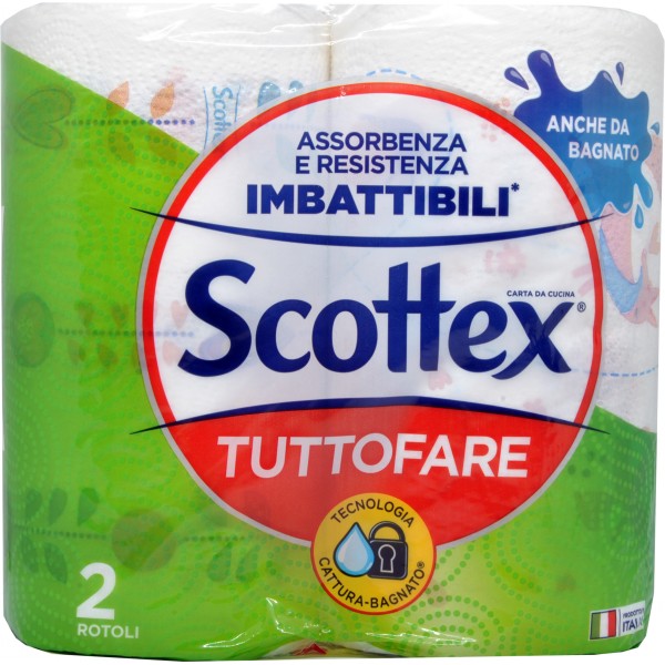 Scotex Tuttofare Carta Da Cucina Per Casa Conf. da 2 Rotoli Maxi