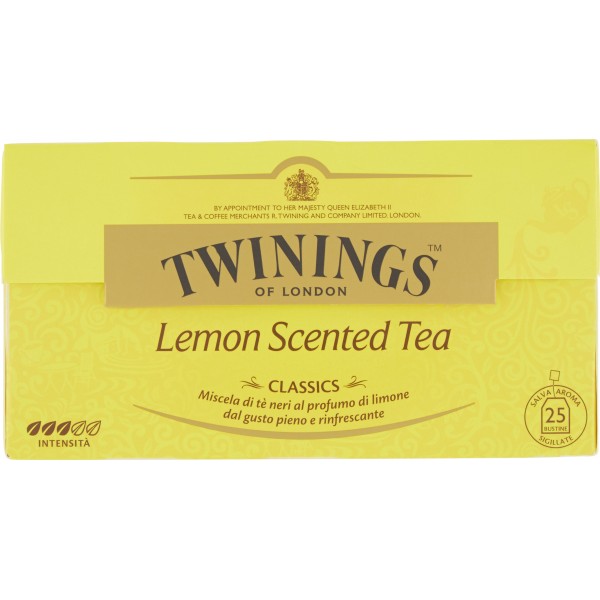 Twinings Lemon Scented Tea Thè Al Limone Scatola da 25 Filtri