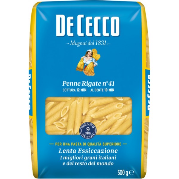 De Cecco Pasta Penne Rigate n. 41 gr. 500