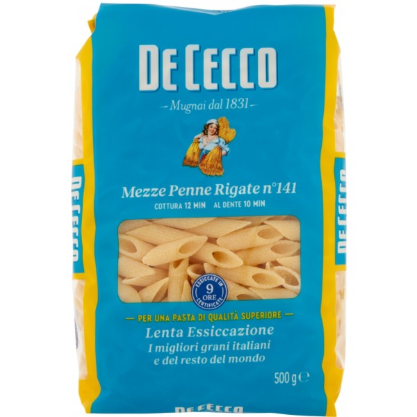 De Cecco Mezze Penne Rigate n. 141 gr. 500