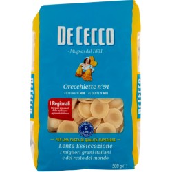 De Cecco Orecchiette No.91, 500g : : Alimentari e cura della casa