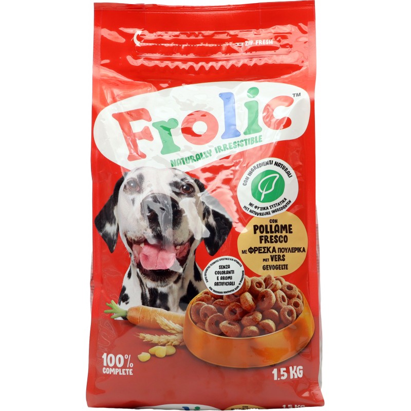 Cibo per cani Frolic Complete pollame, verdure e riso 1,5 kg Cicalia