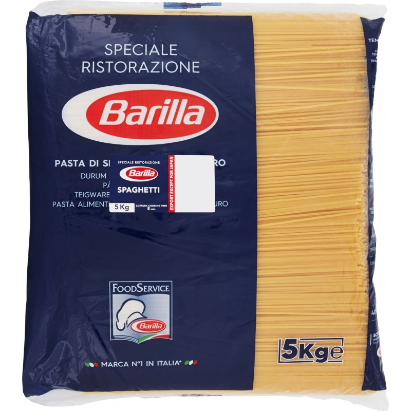 Pasta Barilla Spaghetti N°5 confez. da kg. 5 Scopri