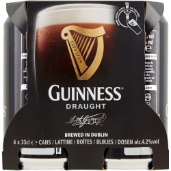 Guinness birra lattina cl.33 cluster x4