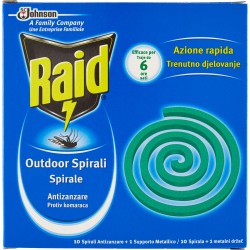Raid Outdoor spirali spirale antizanzare 10 x 11,5 g