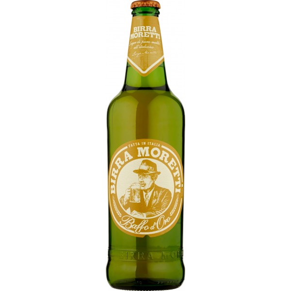 Moretti baffo oro birra cl.66