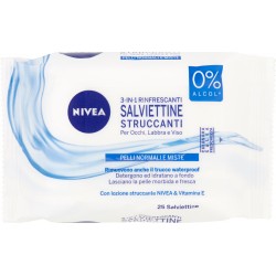 Nivea salviettine struccanti rinfrescanti x25