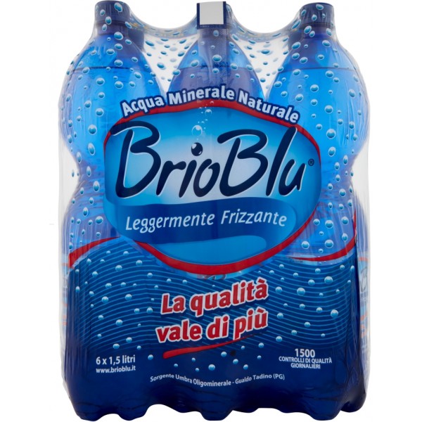 Rocchetta Brio Blu Acqua Leggermente Frizzante In Bottiglia lt.1,5 x6