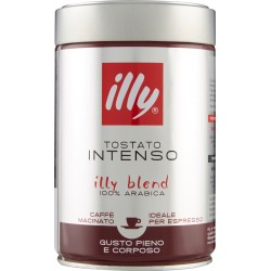 Illy 12 barattoli da 250 gr di caffè macinato moka tostato Forte