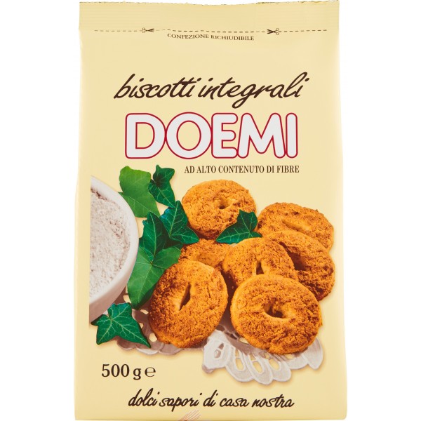 Doemi Biscotti Frollini Integrali Sacchetto gr. 500