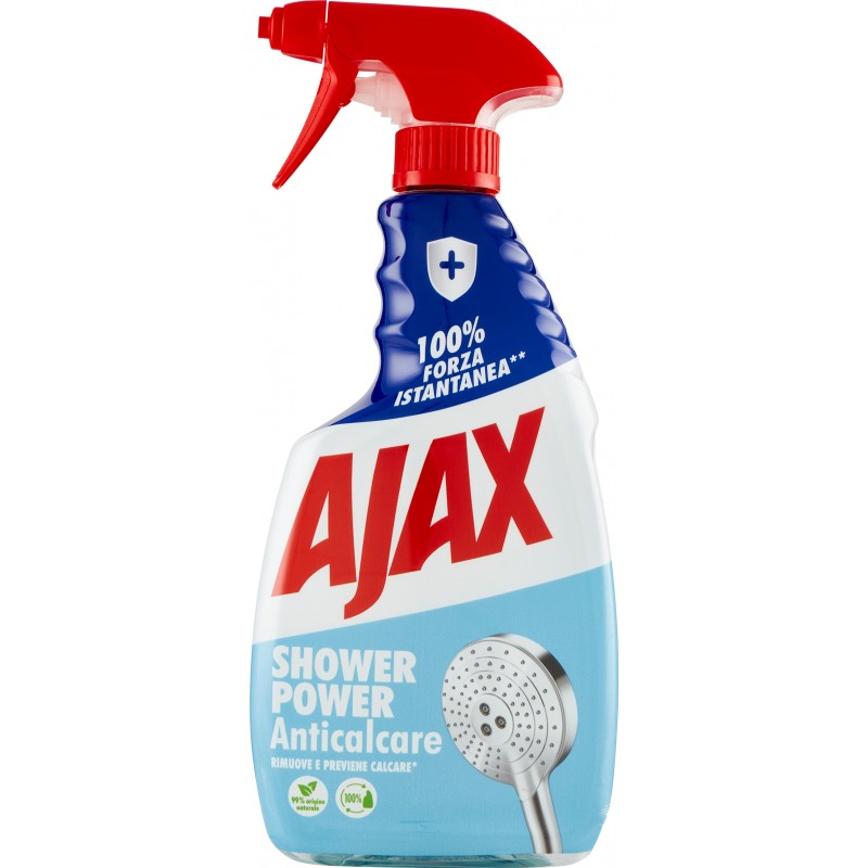 Ajax Shower Power Detergente Spray Per Doccia 2 In 1 ml. 600