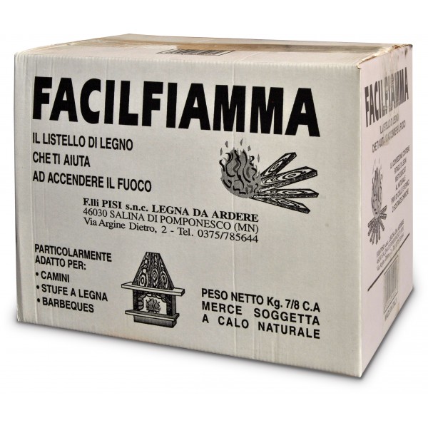 Facilfiamma scatola kg.7/8