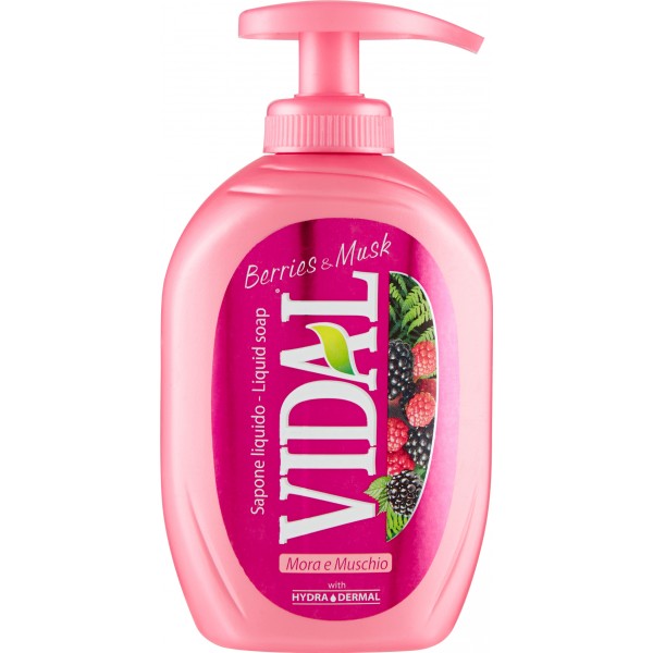 Vidal sapone liquido mora muschio - ml.300