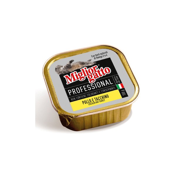 Migliorgatto pate pollo e tacchino gr.100