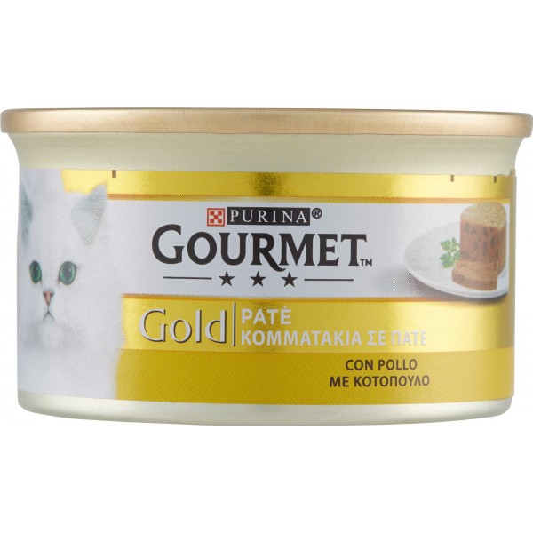 PURINA GOURMET Gold Gatto Patè con Pollo lattina 85 g