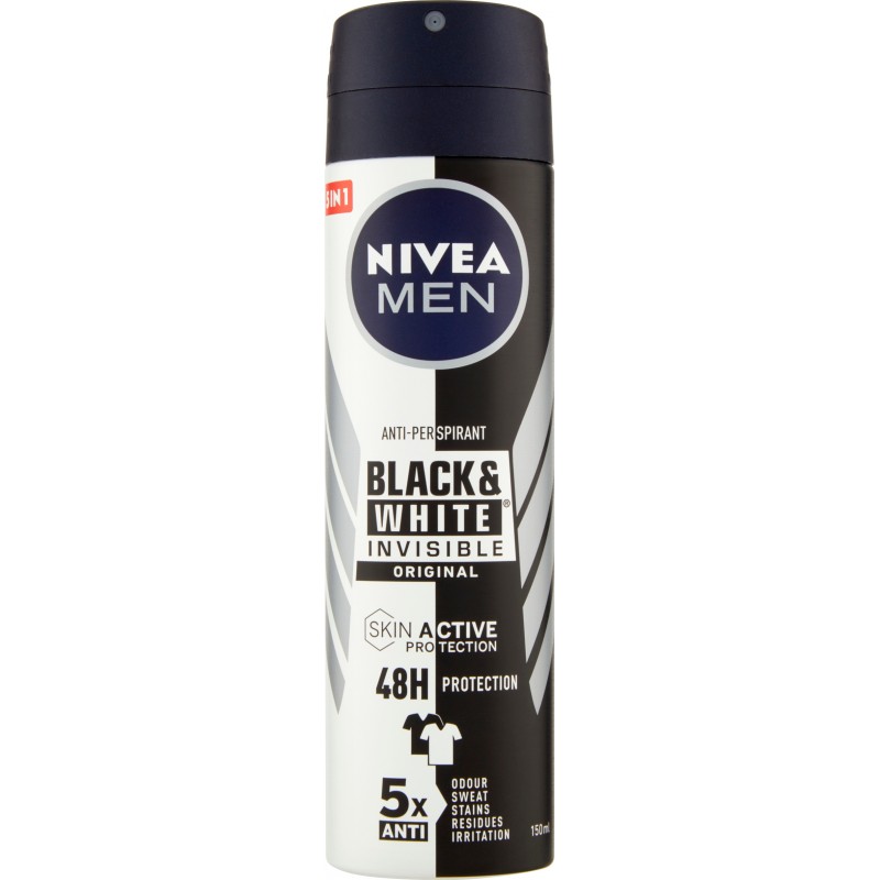 Nivea Men Anti-Perspirant Black & White Invisible Original 150 ml